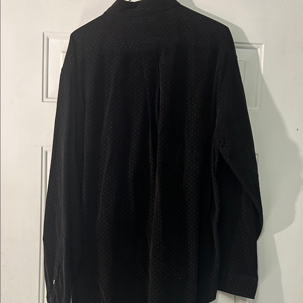 (🙈2 For $20)Tommy Hilfiger Men's XL Black super soft Casual Button-Down Shirt - Picture 3 of 3